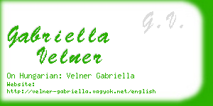 gabriella velner business card
